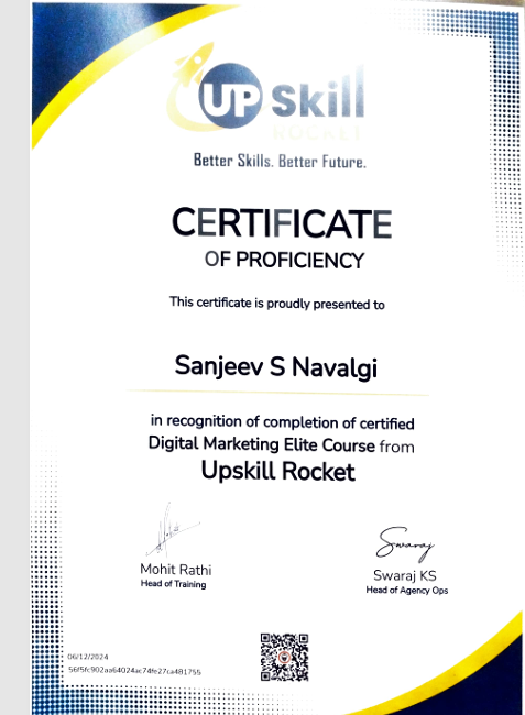 Digital Marketing Certification – SN Digitals