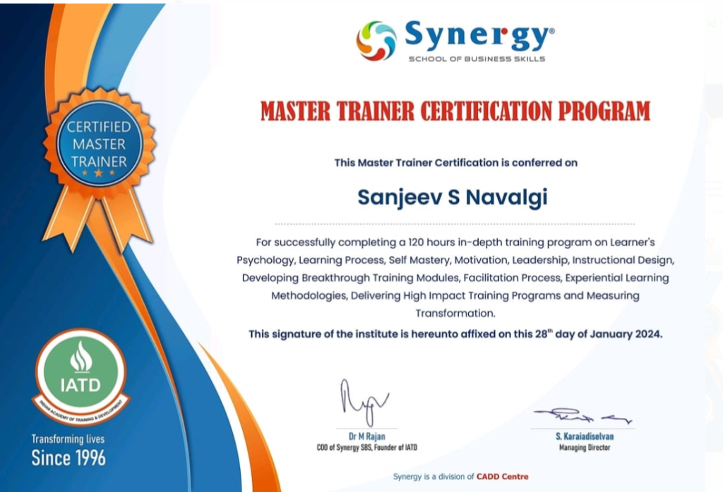 Master Trainer CERT